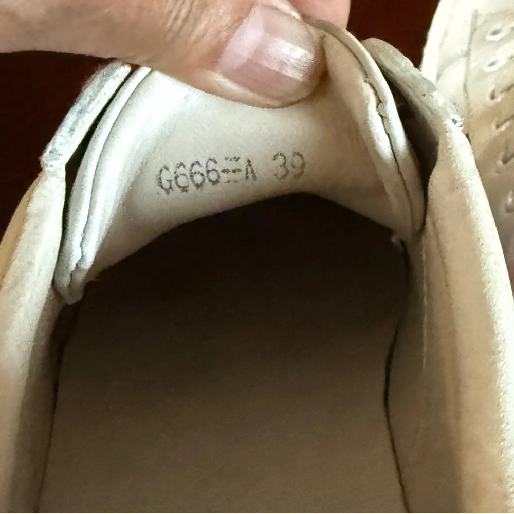 GUCCI Calfskin Crystal Web Bee Womens Ace Platform Sneakers 39 White - Picture 11 of 15
